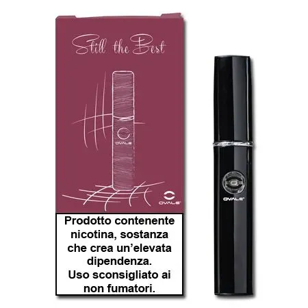 Ovale eLips kit sigaretta elettronica nero lucido 1ml