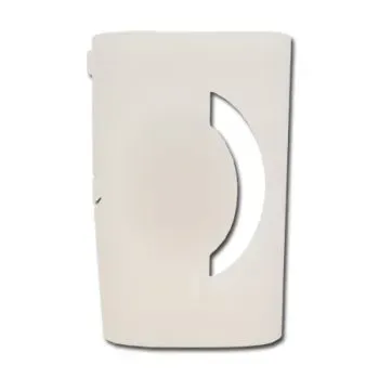 Ovale Comfort custodia in silicone bianco antiurto